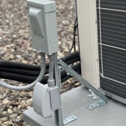 Electrical installation outside of house